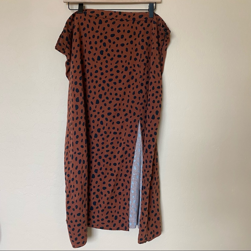 ASOS Curve leopard print maxi skirt